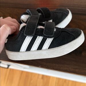 Adidas Toddler Black and White Sneakers